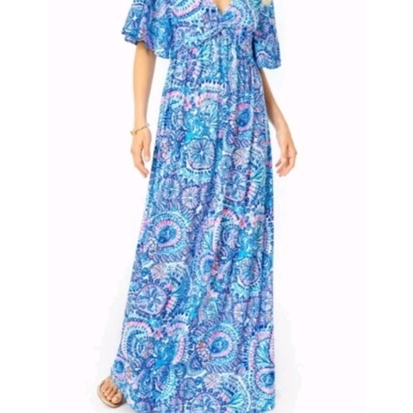 Lilly Pulitzer Dresses & Skirts - Minka Sleeve Lily Pulitzer NWT Maxi Dress